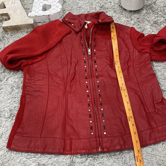 Nygard Womens Vintage Leather & Knit Jacket - Picture 5 of 6